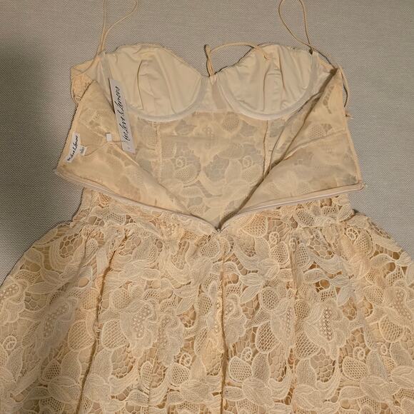 For Love & Lemons Sleeveless Coco Lace Corset Mini Dress Size L NWT - Picture 5 of 14